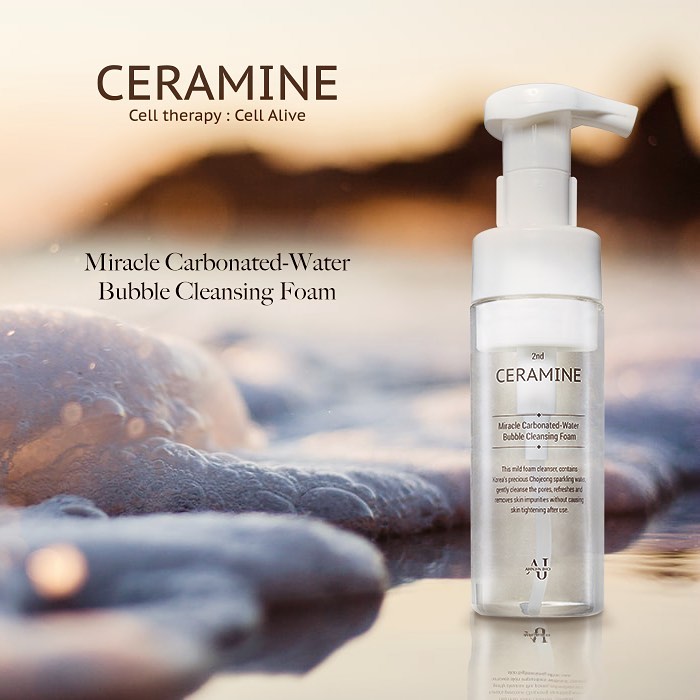 CERAMINE MIRACLE CARBONATED-WATER BUBBLE CLEANSING FOAM