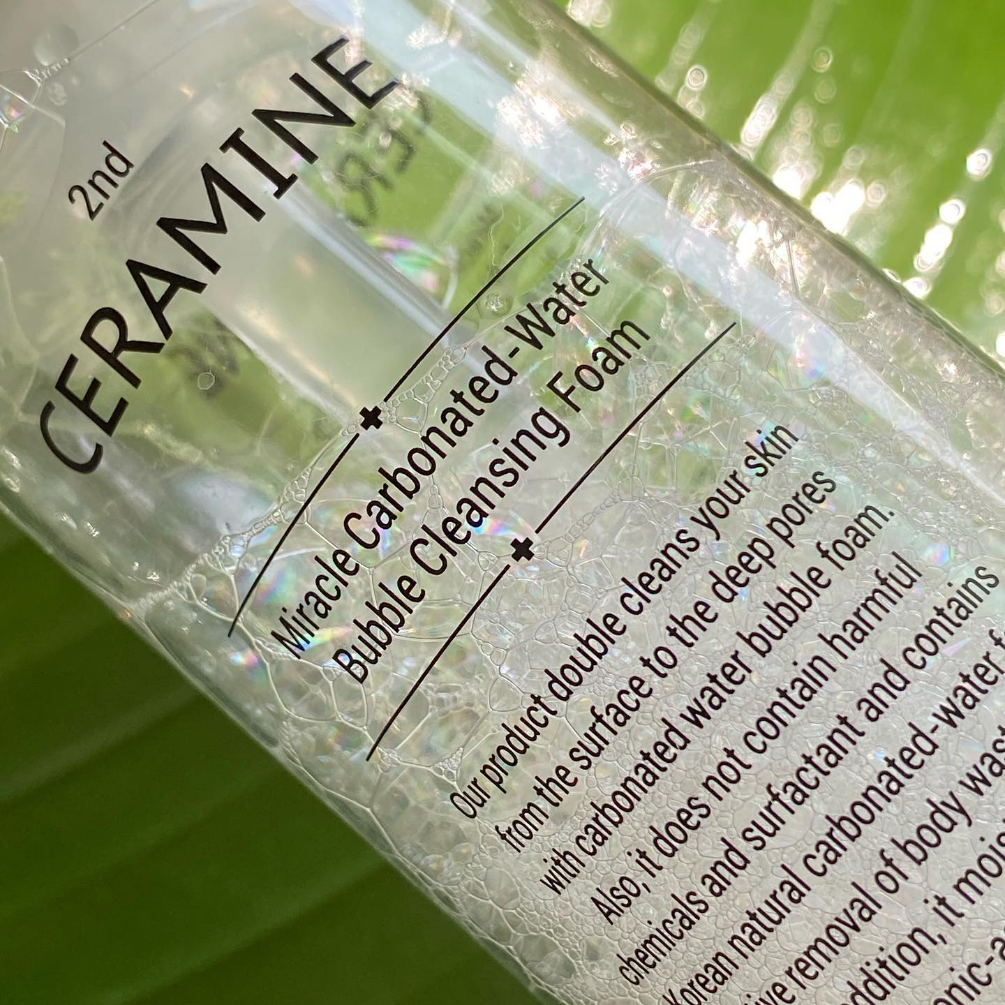CERAMINE MIRACLE CARBONATED-WATER BUBBLE CLEANSING FOAM