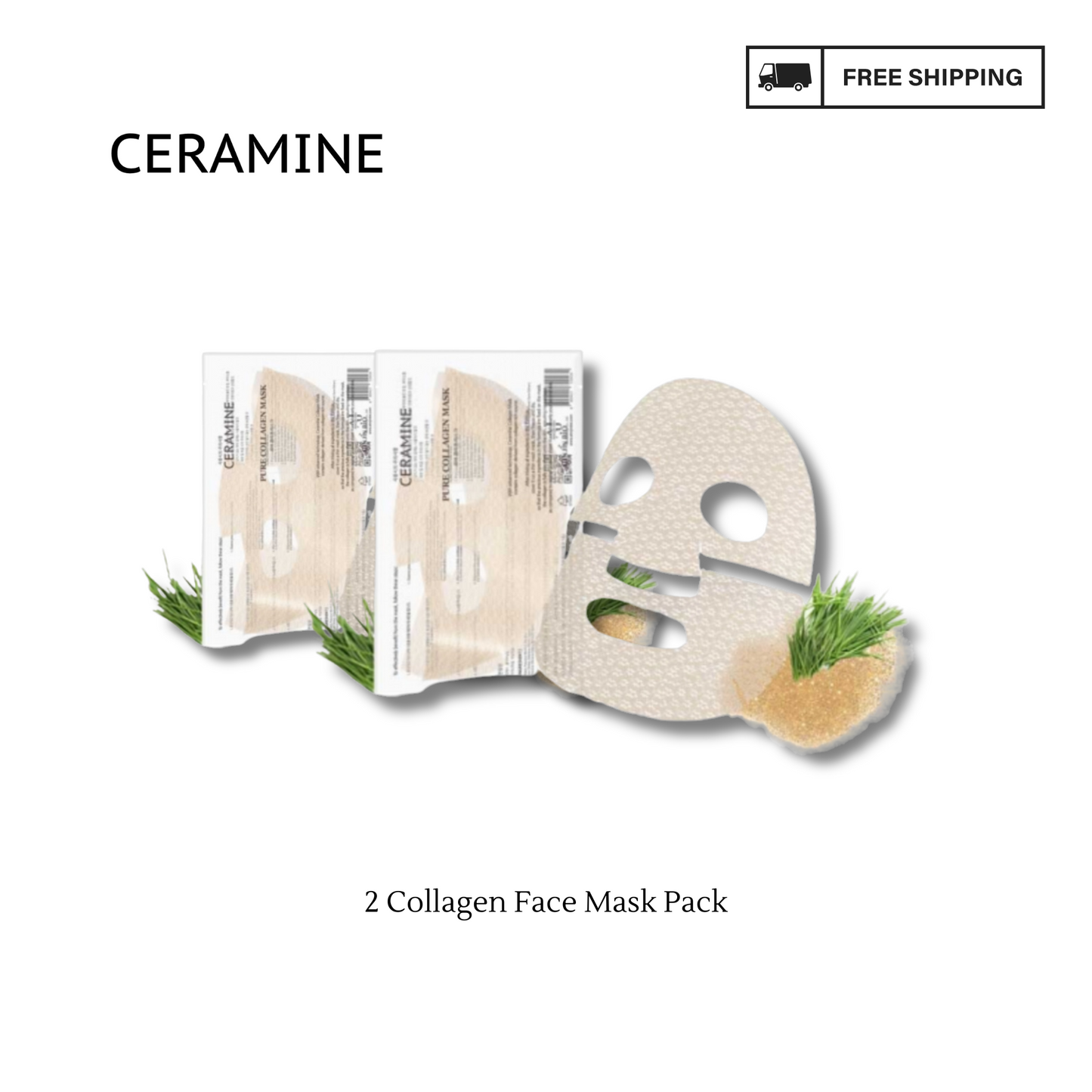 [BUNDLE PACK] PURE COLLAGEN FACE MASK PACK (10ea/1Pack) x 2