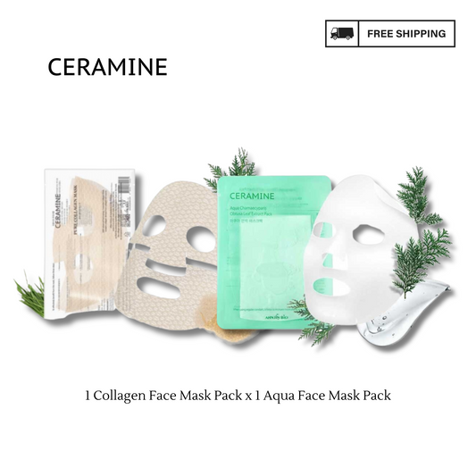 [BUNDLE PACK] AQUA FACE MASK APCK + PURE COLLAGEN FACE MASK PACK