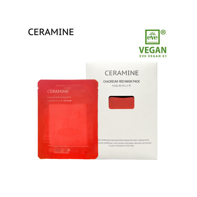 CERAMINE CHAOREUM RED MASK PACK (10ea/ 1Pack)