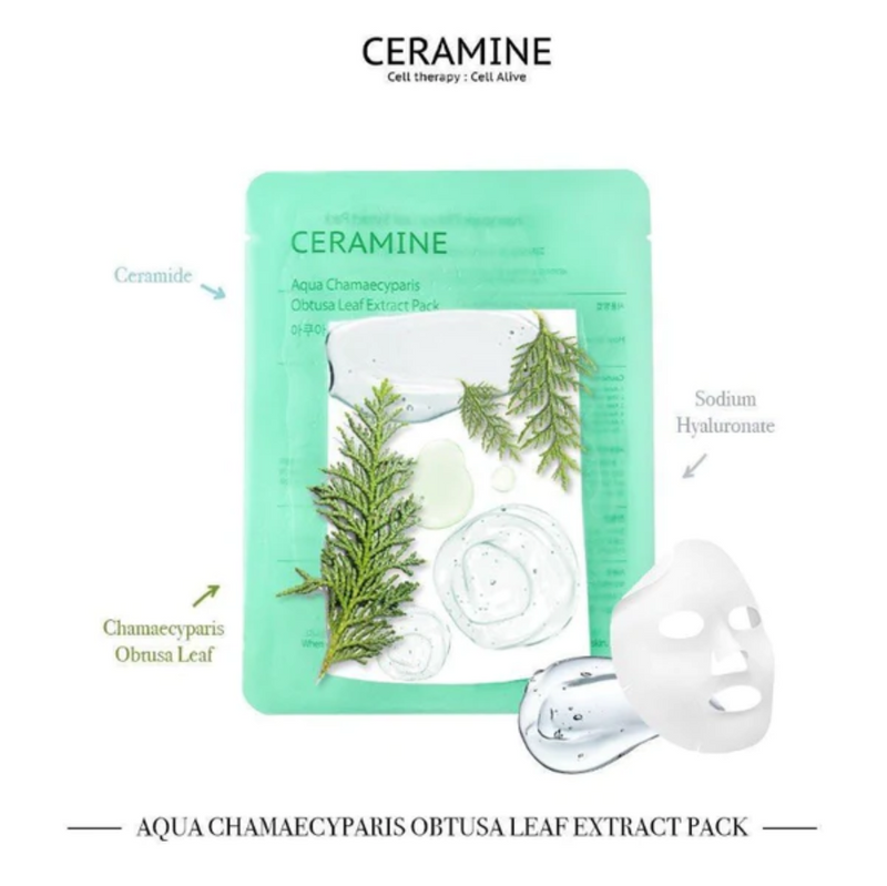 The Ceramine Aqua Face Mask Pack will make your skin supple, moist, and beautiful with its nourishing ingredients.