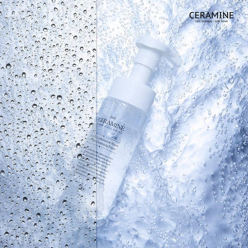 CERAMINE MIRACLE CARBONATED-WATER BUBBLE CLEANSING FOAM